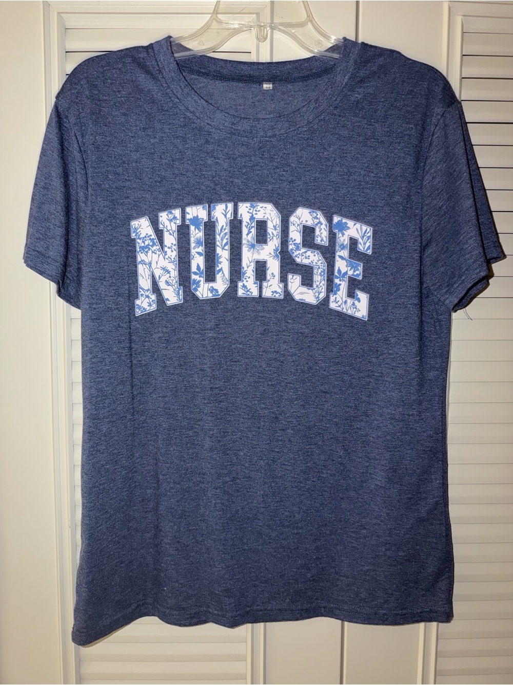 Nurse Floral-Print Crewneck T-Shirt - Navy